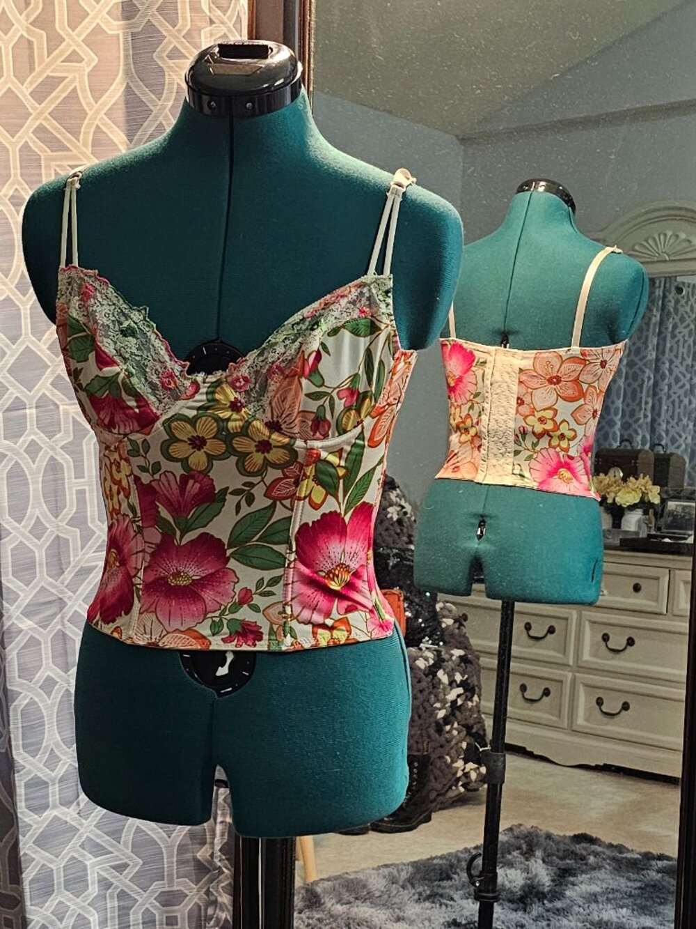 Sophie B. Floral Lace Camisole – Size L
